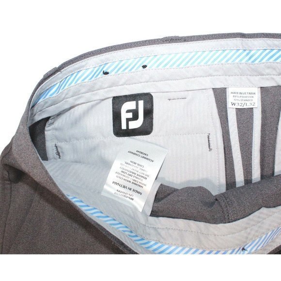 FootJoy Gray‎ Heather Golf Pants 24478 Men’s Size 32 x 32  VGUC with rub mark - Picture 7 of 8